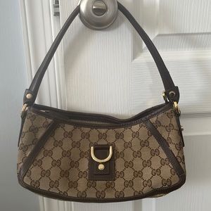 Gucci Vintage GG Monogram Mini Canvas Shoulder Bag